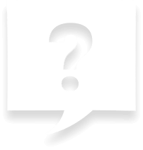 Question mark inside of a speech bubble